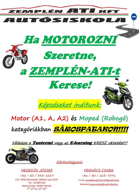 Motoros KRESZ tanfolyam