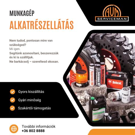 Munkagép alkatrészek