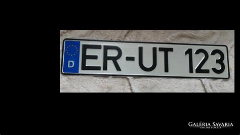 Német rendszám példa