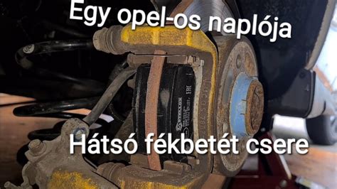 Opel Astra F fékbetét csere