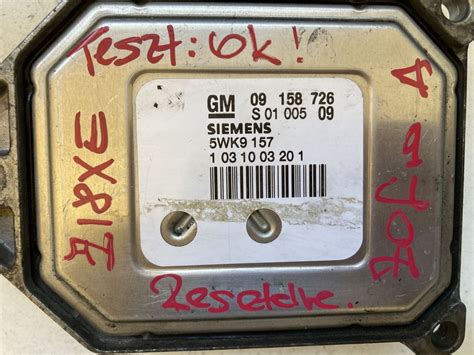 Opel Zafira Motorvezérlő