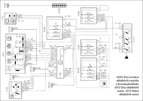 Peugeot 206 világítás kapcsolási rajz