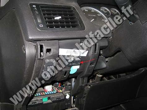 Peugeot 307 OBD csatlakozó helye