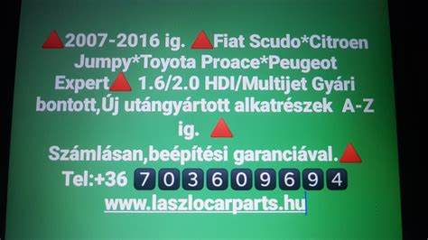 Peugeot Expert bontott alkatrészek