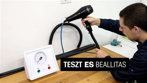 Porlasztók tesztelése próbapadon