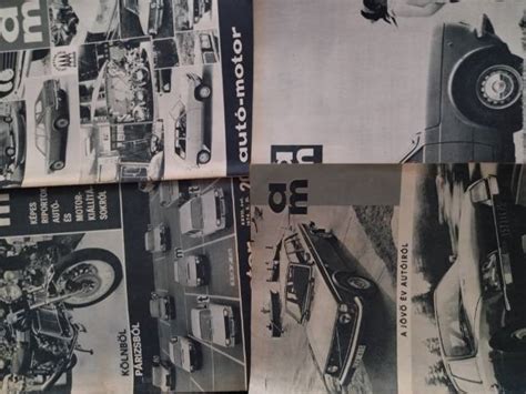 Régi Autó-Motor újságok