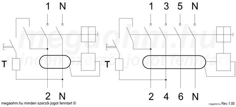 Relé bekötési rajza
