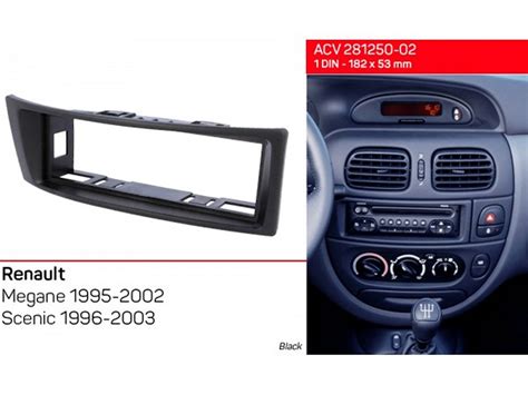 Renault Megane II autórádió beépítő keret