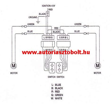 Spal univerzális ablakemelő kapcsoló bekötése