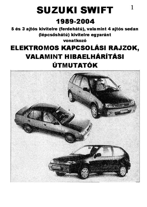 Suzuki Swift kábelköteg bekötési rajz