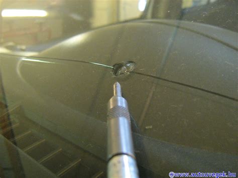 Szélvédő javítás menete