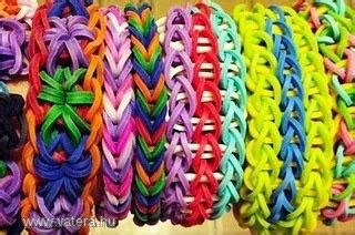 Színes gumi karkötők