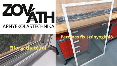 Szúnyogháló szerelése