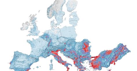 Szennyezési zónák Európában