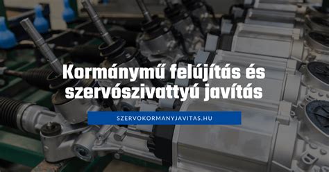 Szervókormány javítás