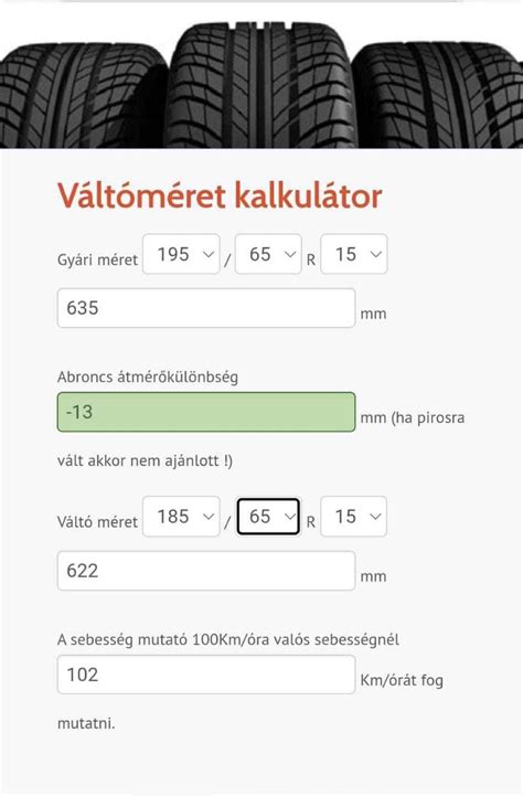 Téli gumi kalkulátor