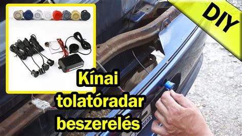 Tolatóradar bekötése