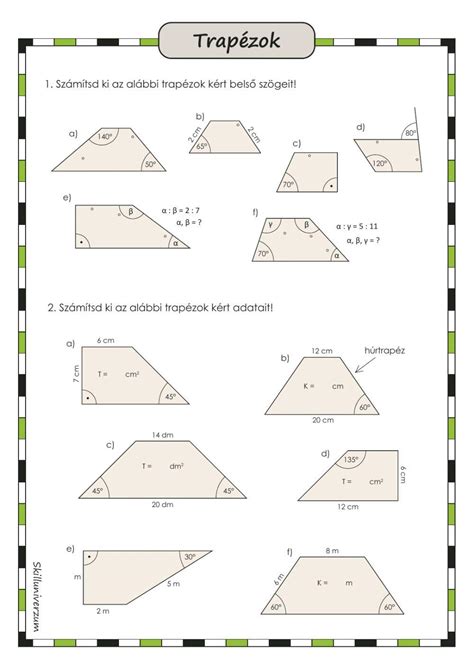 Trapéz szilent ábra