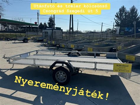 Utánfutó vontatása személyautóval