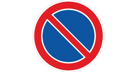 Várakozni tilos tábla