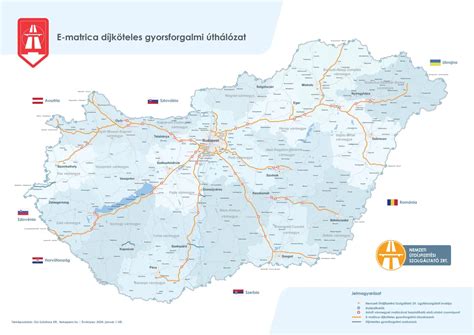 Vármegyei matrica érvényességi területe