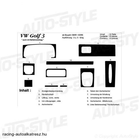 Volkswagen Golf III műszerfal